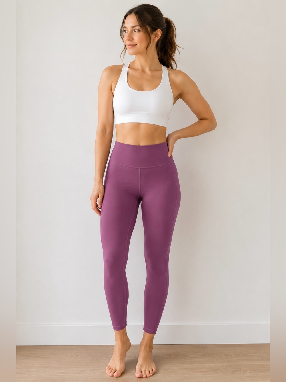 lululemon High-Rise Leggings | Size 6 | Plum